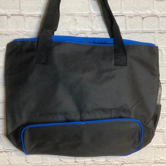 Nurse Tote Bag, Black and Royal Blue - Picture 2 of 2